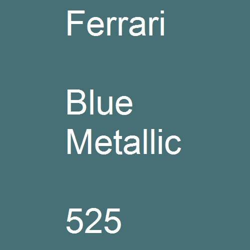 Ferrari, Blue Metallic, 525.